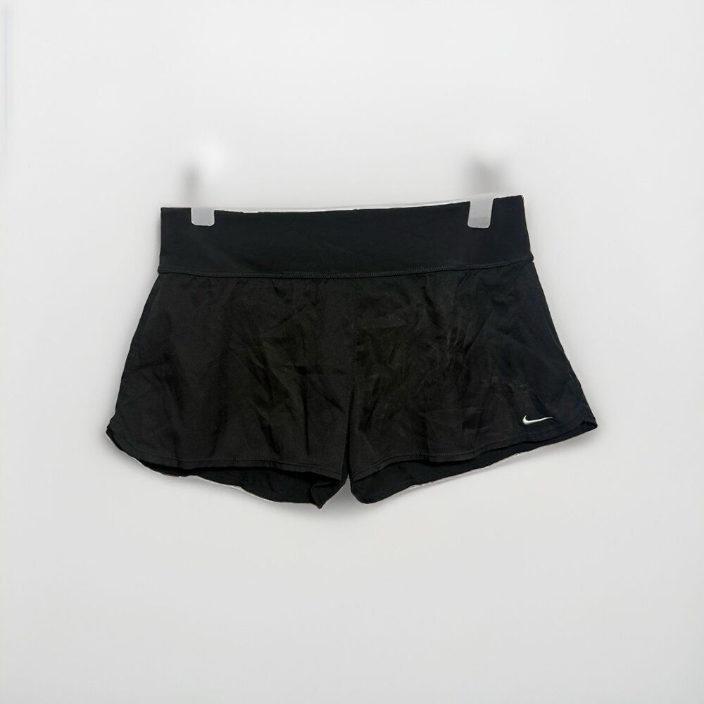 Nike Womens Running Shorts Size M Black Lined Athletic Workout Gym Lightweight